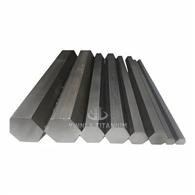 Barra hexagonal de titanio grado 5